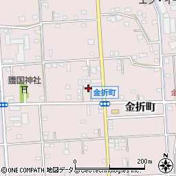 静岡県浜松市中央区金折町404周辺の地図