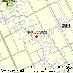 中嶺田公民館周辺の地図