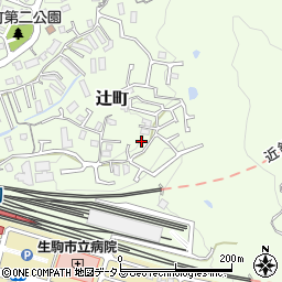 奈良県生駒市辻町735周辺の地図
