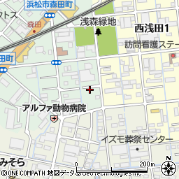 静岡県浜松市中央区森田町63周辺の地図