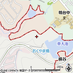 兵庫県神戸市須磨区車大池山周辺の地図