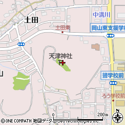 岡山県岡山市中区土田周辺の地図