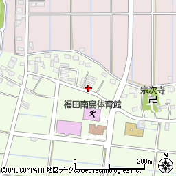 静岡県磐田市南島375周辺の地図