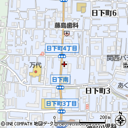 高坂書店石切店周辺の地図