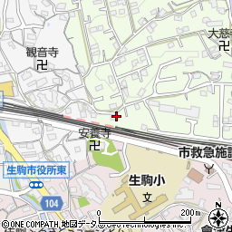 奈良県生駒市辻町849-8周辺の地図