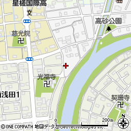 静岡県浜松市中央区浅田町1652周辺の地図