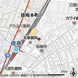 ファミリーマート東大阪稲田上町店周辺の地図