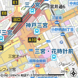 フェラガモ神戸阪急周辺の地図