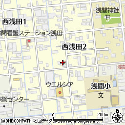 浜松浅田郵便局周辺の地図