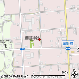 静岡県浜松市中央区金折町197周辺の地図