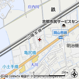 岡山県岡山市東区鉄409周辺の地図