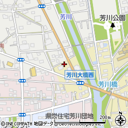 静岡県浜松市中央区芳川町12周辺の地図
