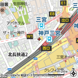 たか鳥 三宮駅前店周辺の地図