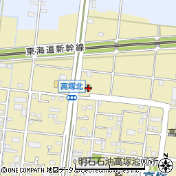 静岡県浜松市中央区高塚町1448周辺の地図