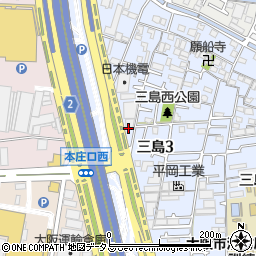 田坂鋼業株式会社　東大阪営業所周辺の地図