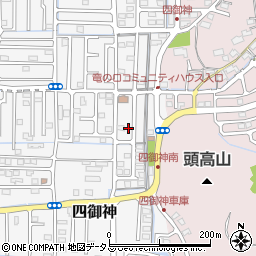 岡山県岡山市中区四御神208-9周辺の地図