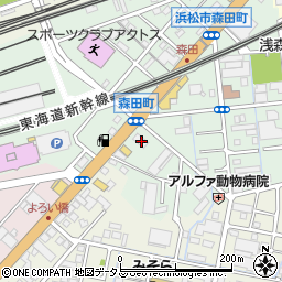 静岡県浜松市中央区森田町200周辺の地図