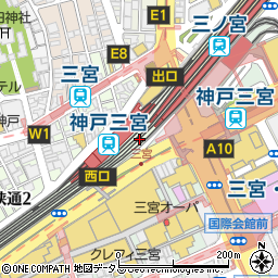 高架下チエちゃん 神戸三宮周辺の地図