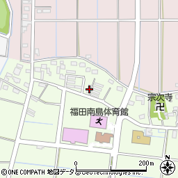 静岡県磐田市南島374周辺の地図