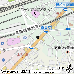 静岡県浜松市中央区森田町206周辺の地図