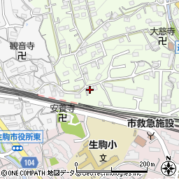 奈良県生駒市辻町849-9周辺の地図