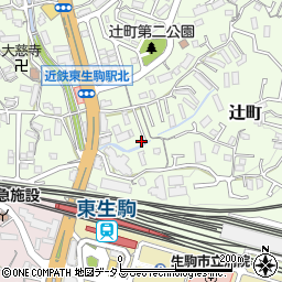 奈良県生駒市辻町749-20周辺の地図