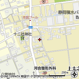 静岡県磐田市上大之郷322周辺の地図