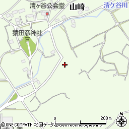 静岡県掛川市山崎周辺の地図