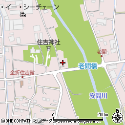 静岡県浜松市中央区金折町1383周辺の地図