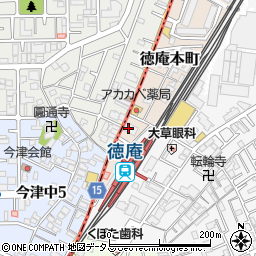 はりまや徳庵駅前店周辺の地図