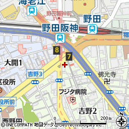 餃子の王将 野田阪神店周辺の地図