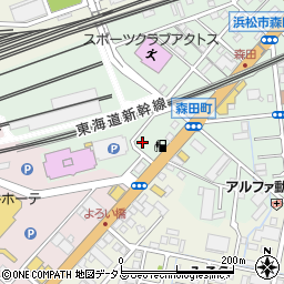 静岡県浜松市中央区森田町207周辺の地図
