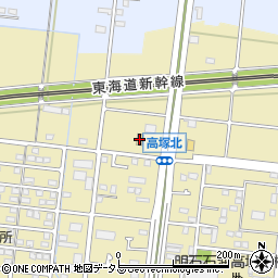 セブンイレブン浜松高塚北店周辺の地図