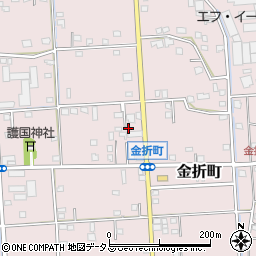 静岡県浜松市中央区金折町435周辺の地図