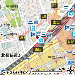 上方ごちそう処 贔屓屋 三宮店周辺の地図