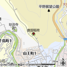 兵庫県神戸市兵庫区平野町（獺谷）周辺の地図
