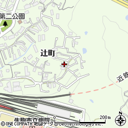 奈良県生駒市辻町735-5周辺の地図