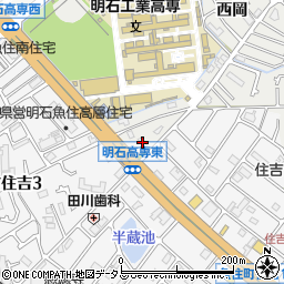 明日香魚住店周辺の地図