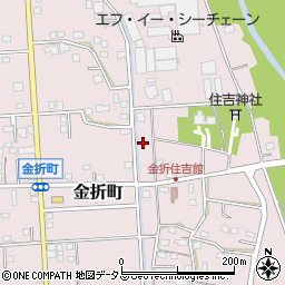 静岡県浜松市中央区金折町1021周辺の地図