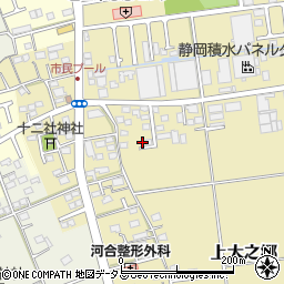 静岡県磐田市上大之郷98周辺の地図