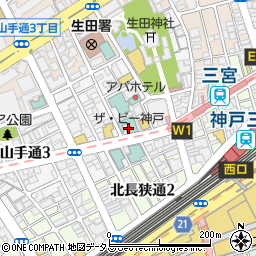 ザ・ビー神戸周辺の地図
