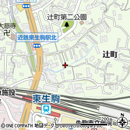 奈良県生駒市辻町749-11周辺の地図