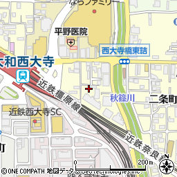 奈良県奈良市西大寺栄町周辺の地図