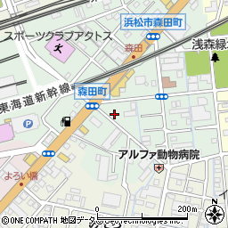 静岡県浜松市中央区森田町196周辺の地図