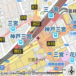 神戸サイコー亭周辺の地図
