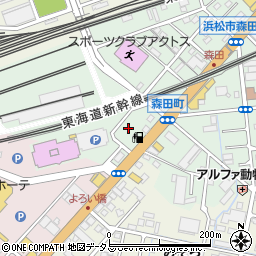静岡県浜松市中央区森田町208周辺の地図