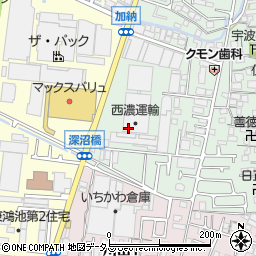 大阪府東大阪市加納1丁目1周辺の地図