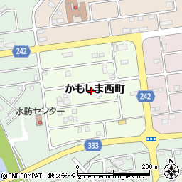 島根県益田市かもしま西町周辺の地図