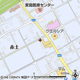 静岡県菊川市赤土1431-1周辺の地図