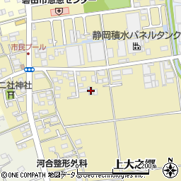 静岡県磐田市上大之郷103周辺の地図